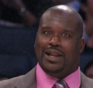 Shaq Funny moment meme template blank