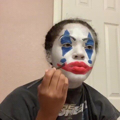 Joker girl meme template blank