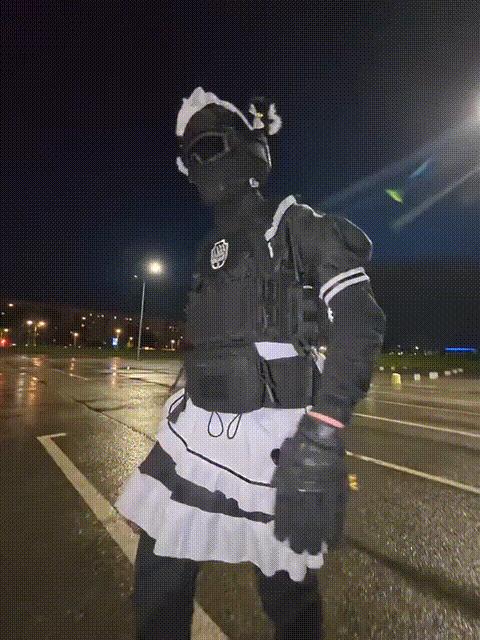 The Tactical Maid / The Battlefront Emote meme template blank