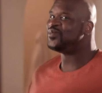 Shaq Smiling meme template blank