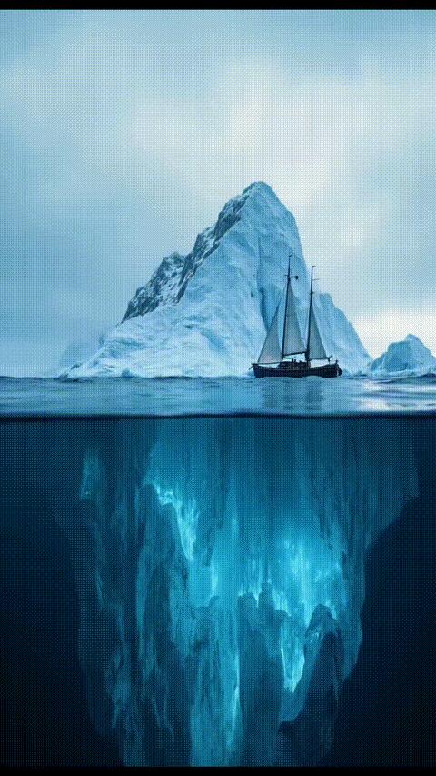 The Cinematic Iceberg meme template blank