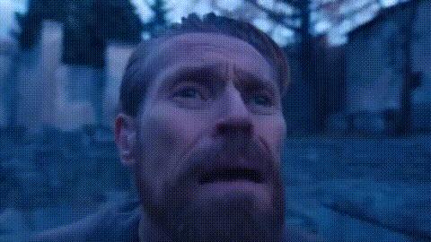 Willem Dafoe Looking Up mem meme template blank