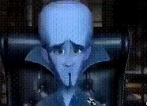 Megamind Thinking / Sad Megamind meme template blank