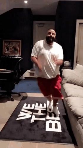 DJ khalid dancing meme template blank