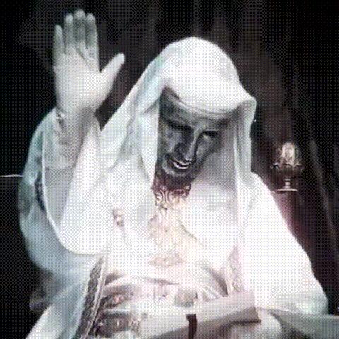 King Baldwin hand raise meme template blank