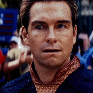 laughing Homelander meme template blank