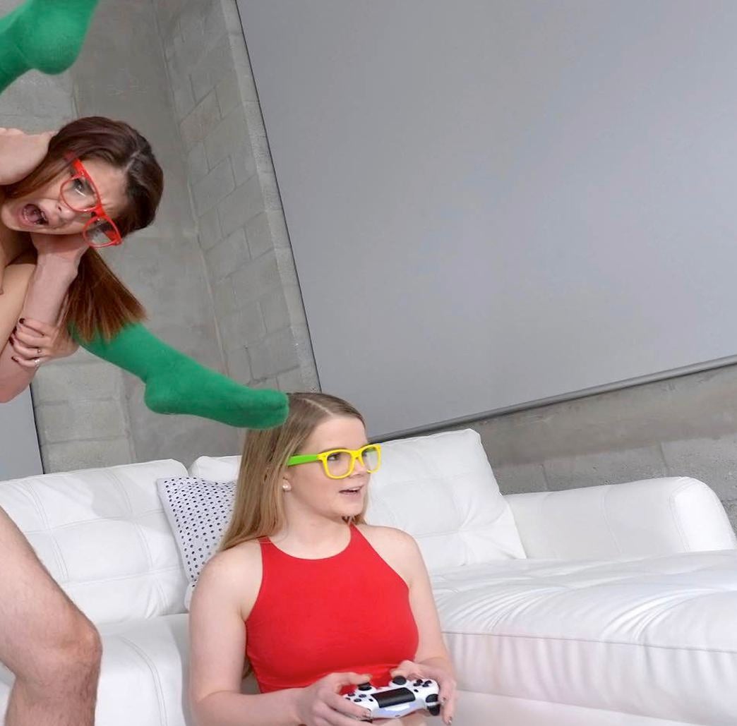 Girl Playing Video Games meme template blank