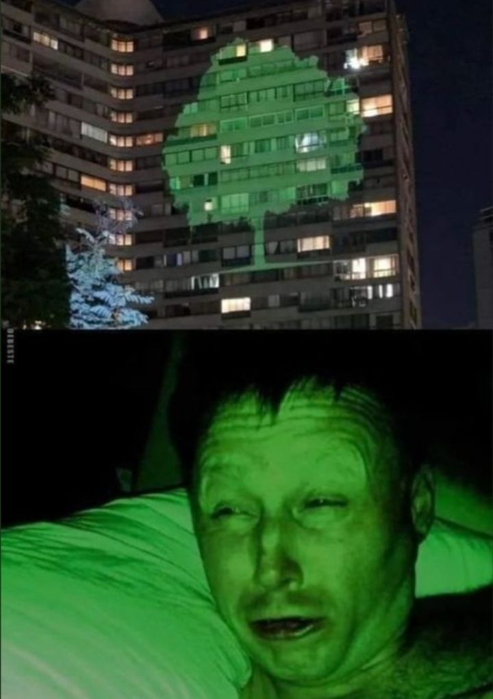Green Building Projection meme template blank
