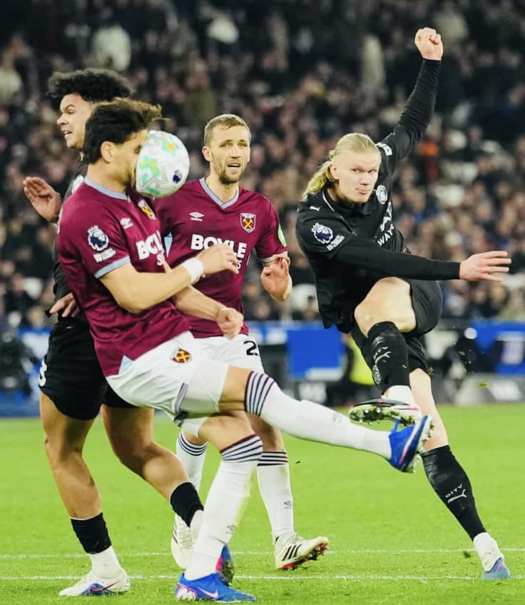 Haaland Kick to the Face meme template blank - image format