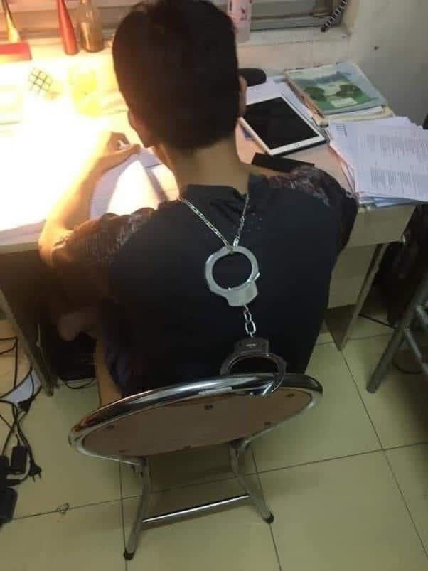 Handcuffed to the Chair meme template blank