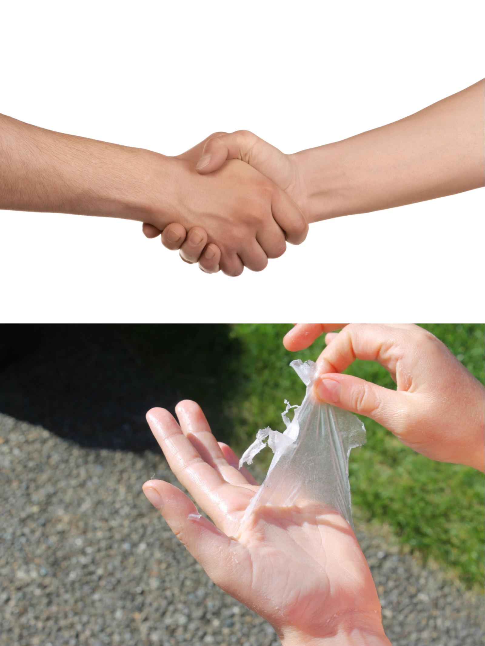 Handshake Peel meme template blank - image format