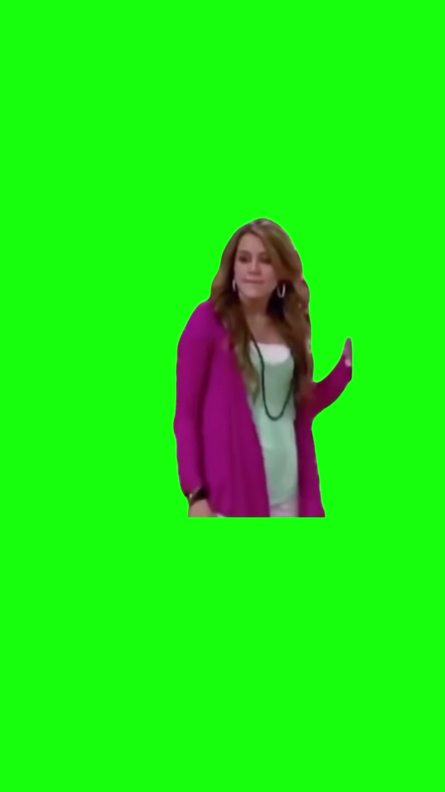 Hannah Montana Saying Goodbye meme template blank