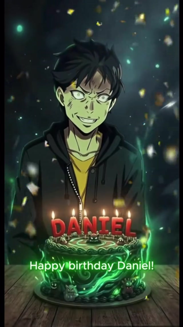 Happy Birthday Daniel meme template blank