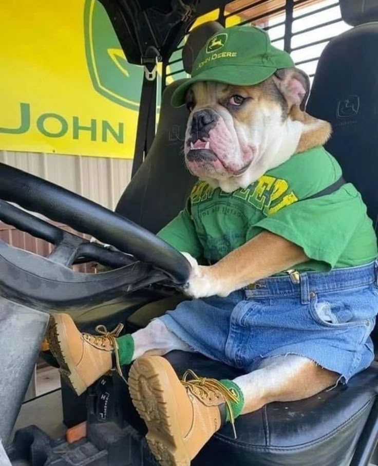 Hardworking John Deere Bulldog meme template blank - image format