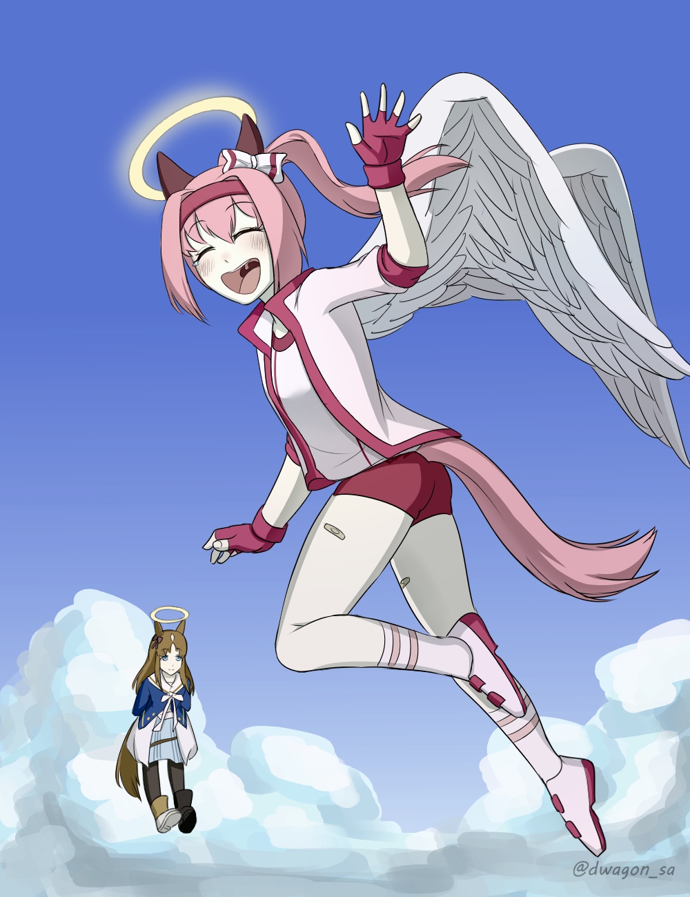 Haru Urara Ascending meme template blank - image format