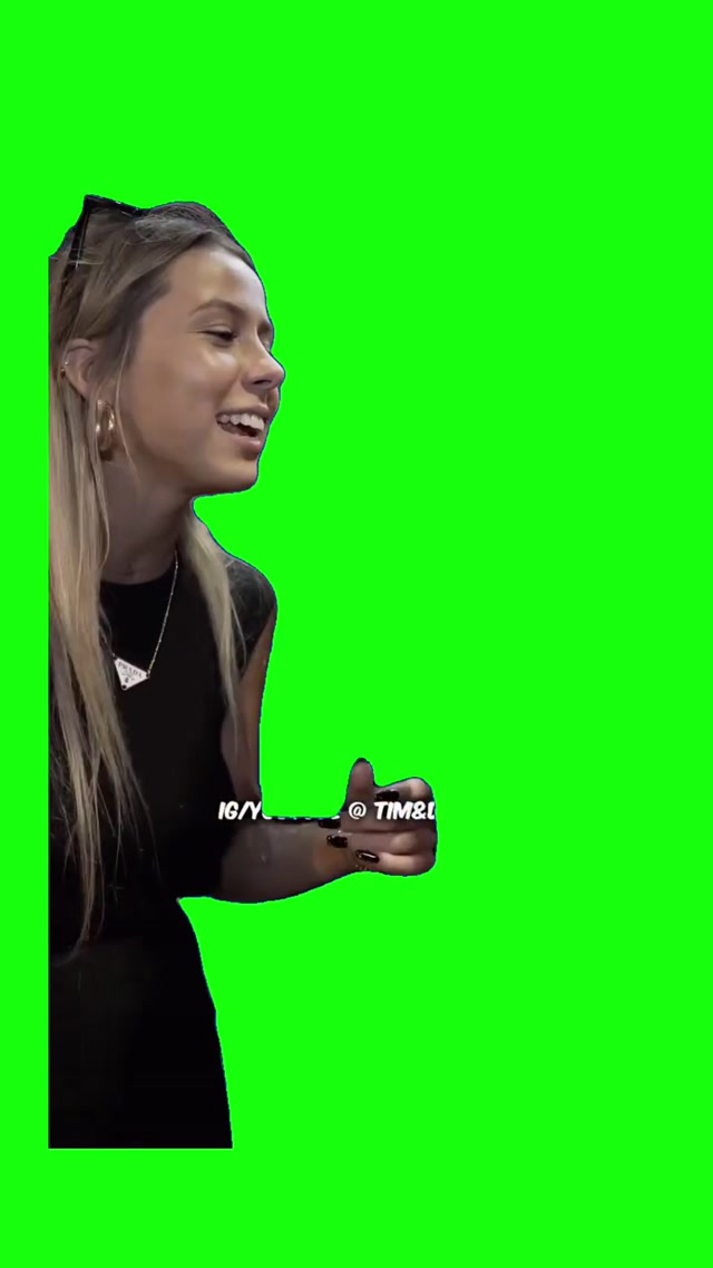 Hawk Tuah Girl meme template blank