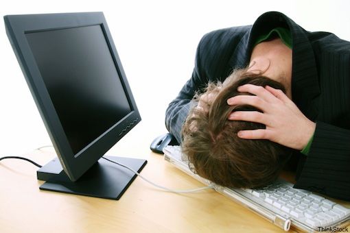 Head on Keyboard meme template blank
