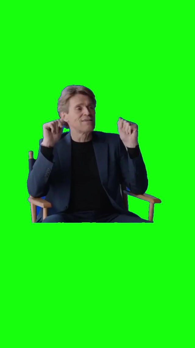 “He’s Gay, but He Has a Special Connection to Classical Music” Willem Dafoe meme template blank