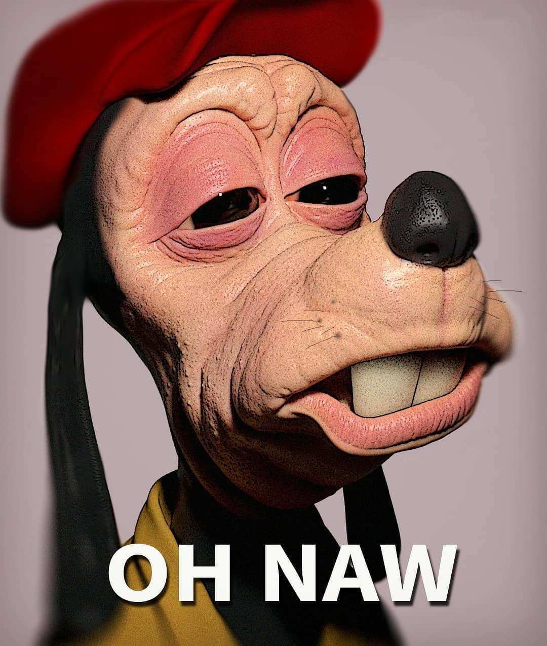 High Goofy meme template blank - image format