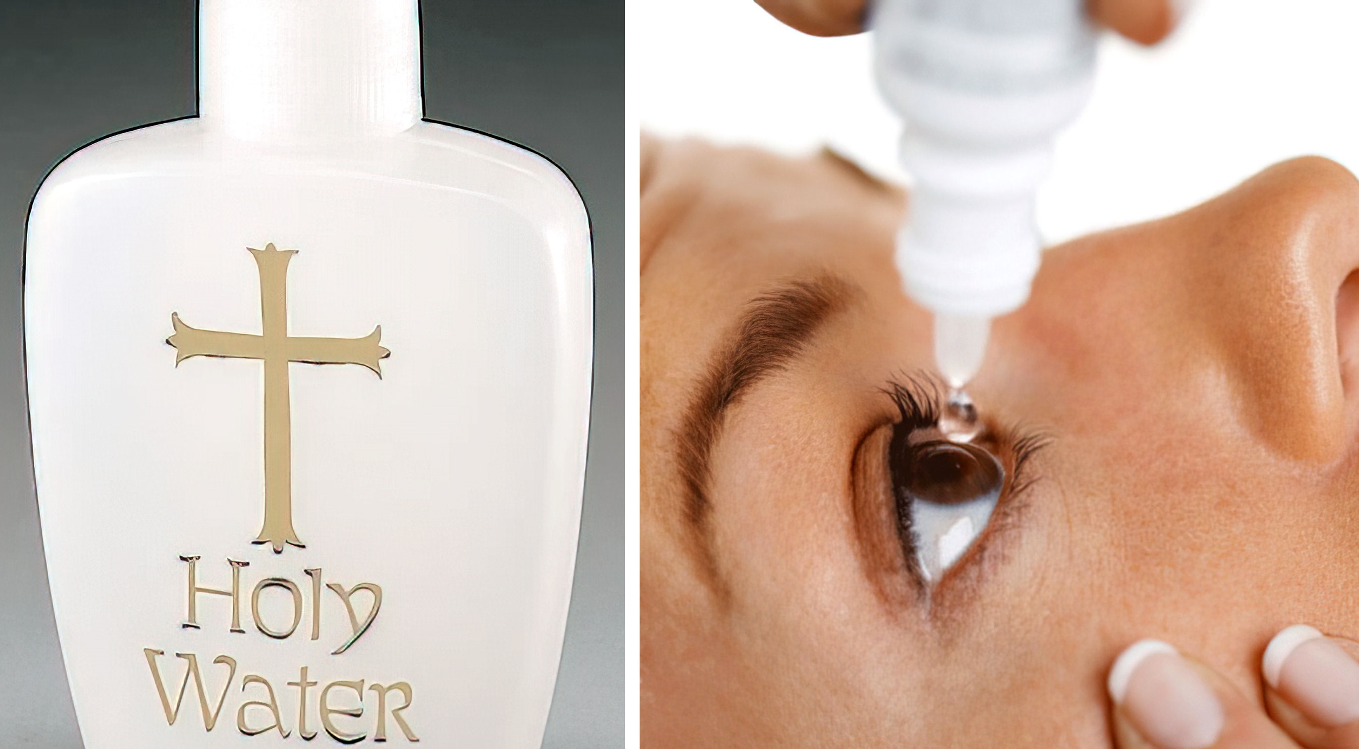 Holy Water Eye Drops meme template blank - image format