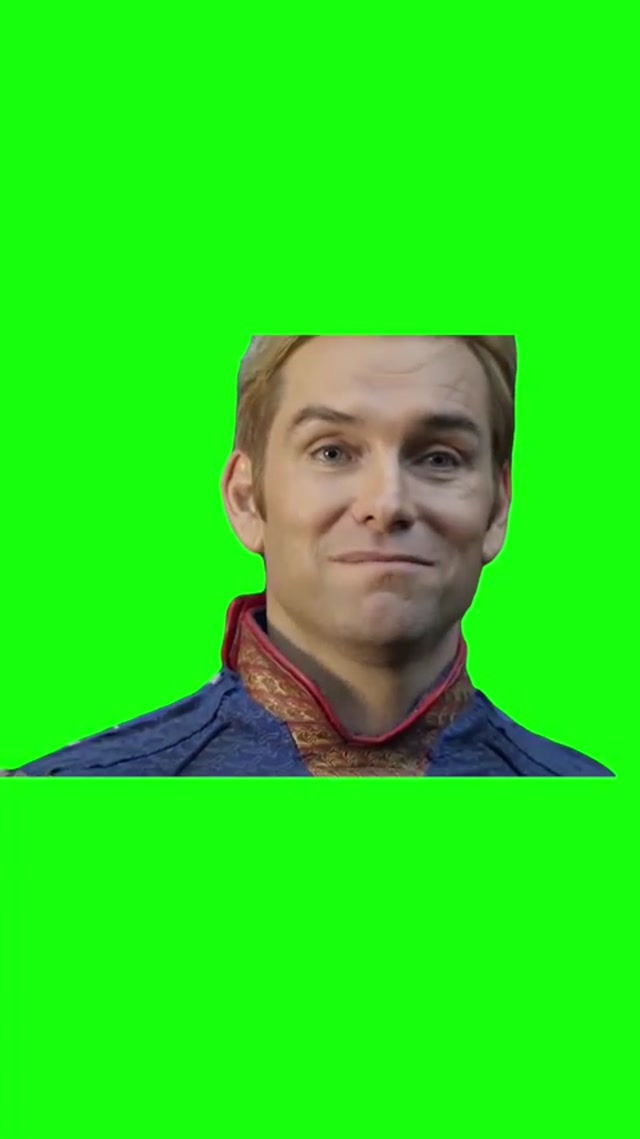 Homelander “It Was Perfect” Green Screen meme template blank
