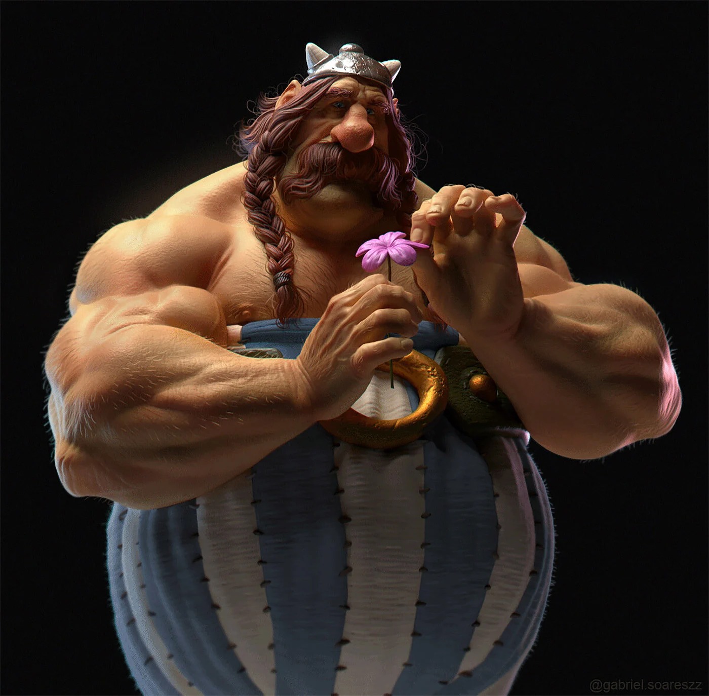 Hyper-Realistic Obelix meme template blank - image format