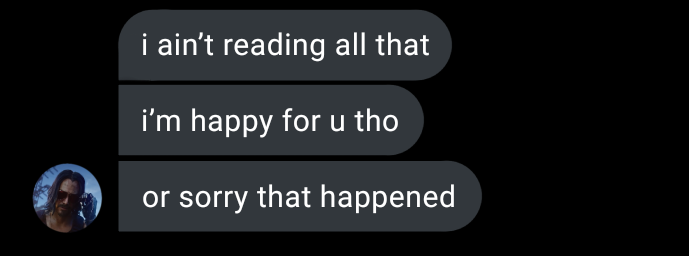 I Ain't Reading All That meme template blank