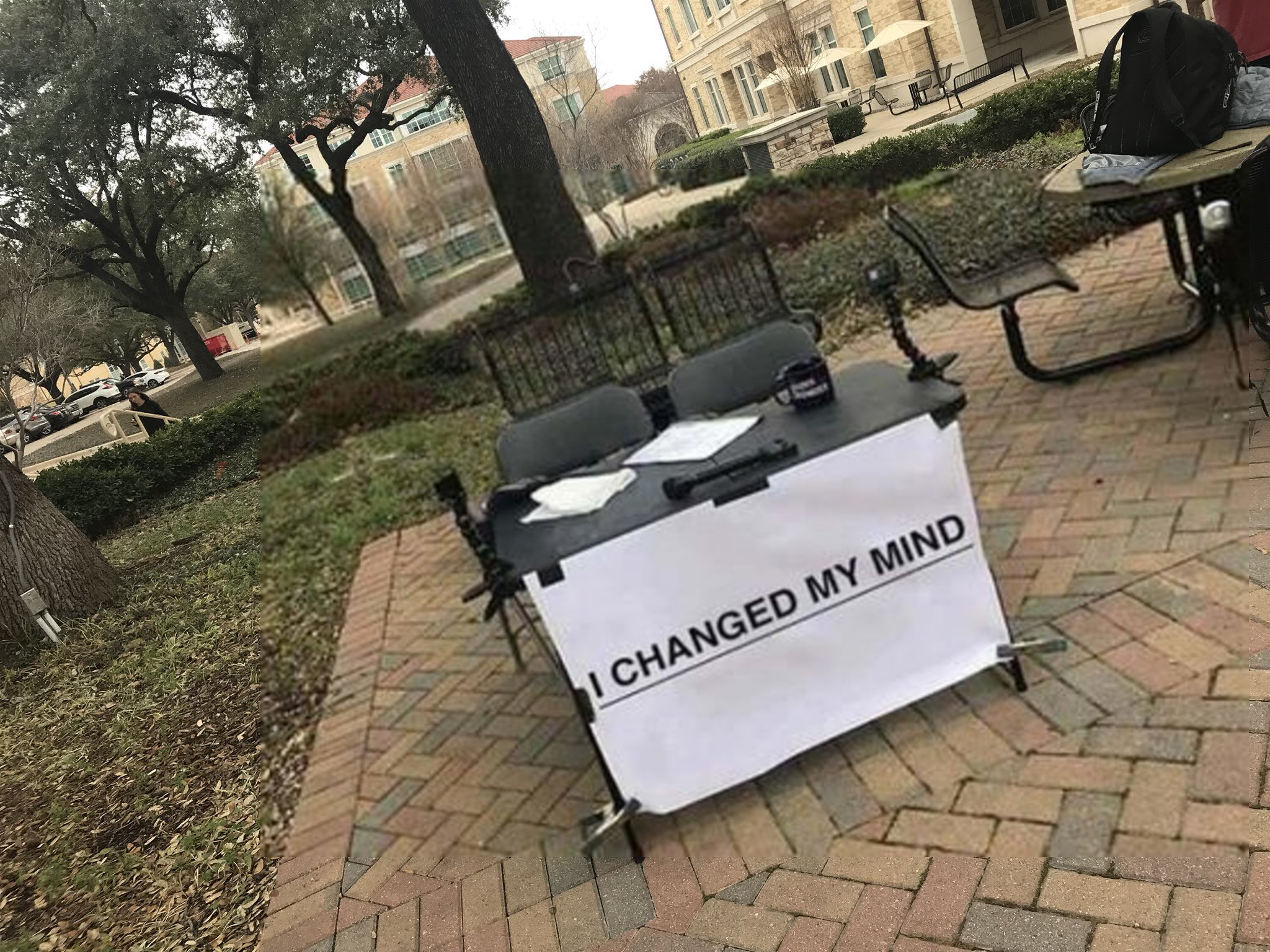 I Changed My Mind meme template blank - image format