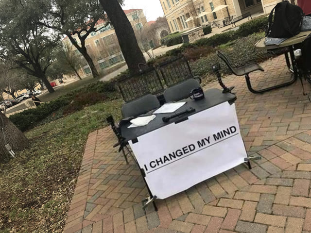 I Changed My Mind meme template blank