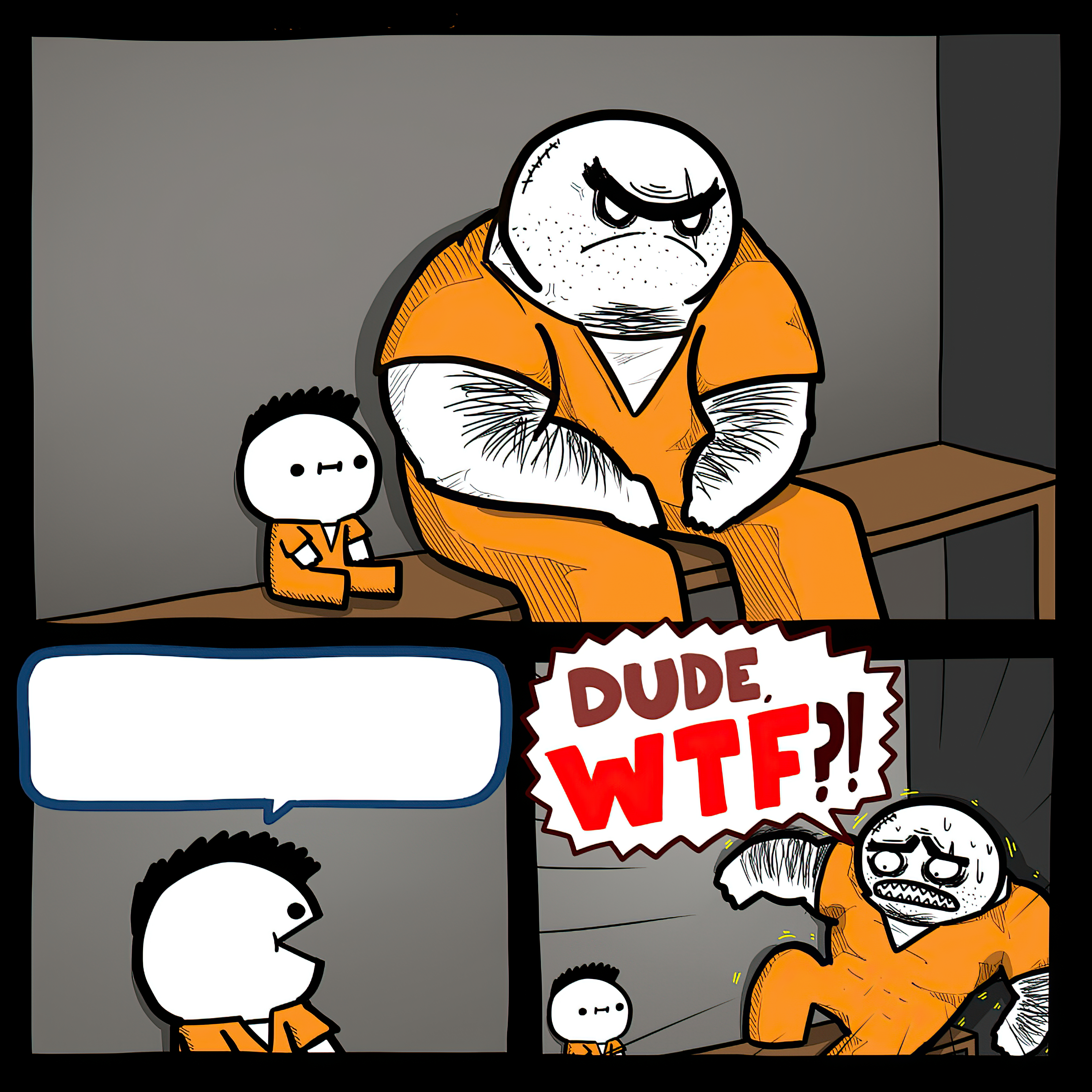 I Killed a Man meme template blank - image format