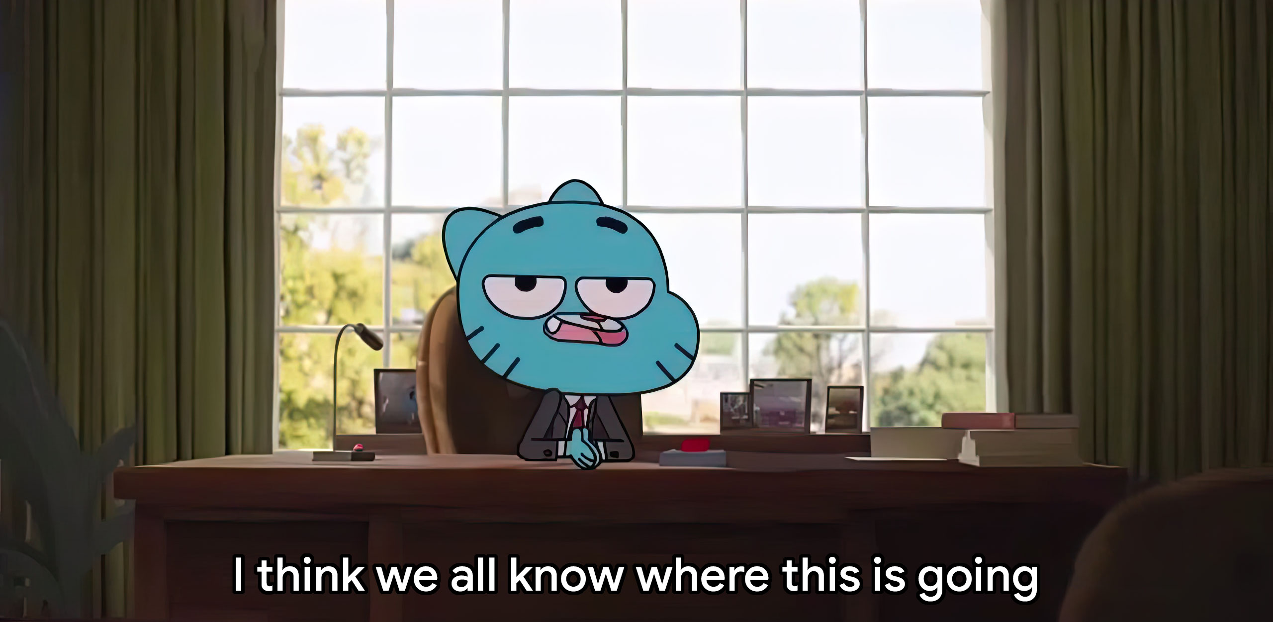 I Think We All Know Where This Is Going meme template blank - image format