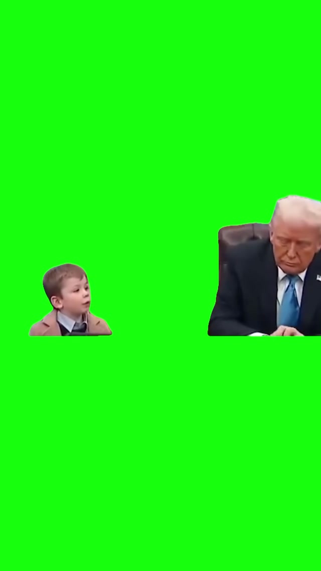 “I Want You To Shush Your Mouth” Elon’s Son to Trump meme template blank