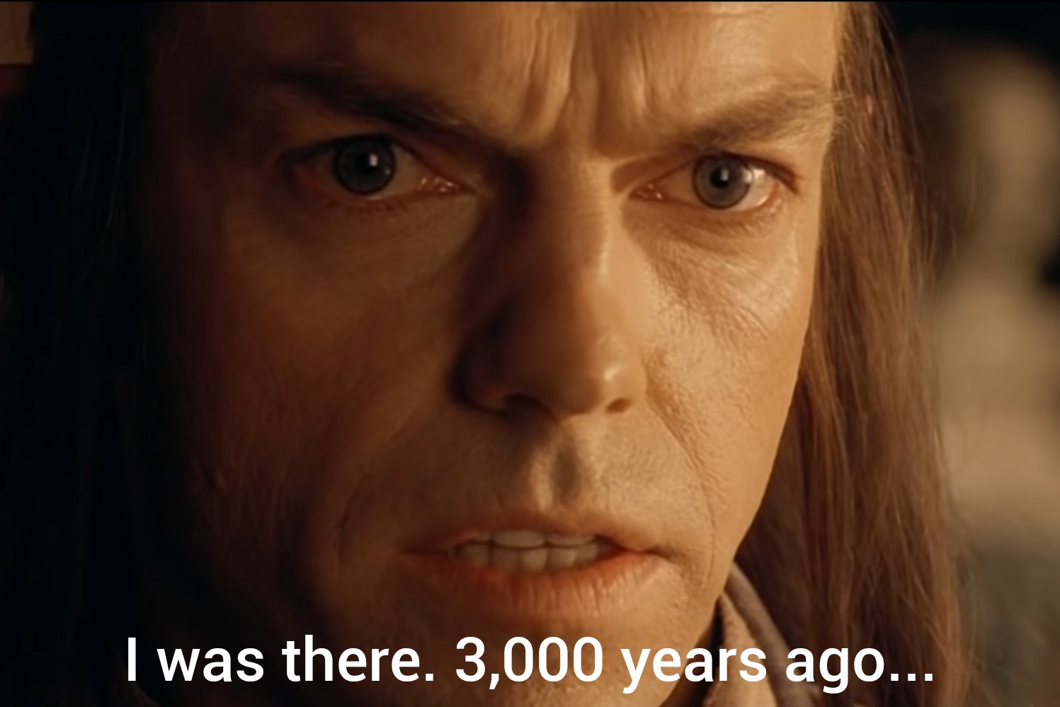 I Was There, 3,000 Years Ago... meme template blank - image format