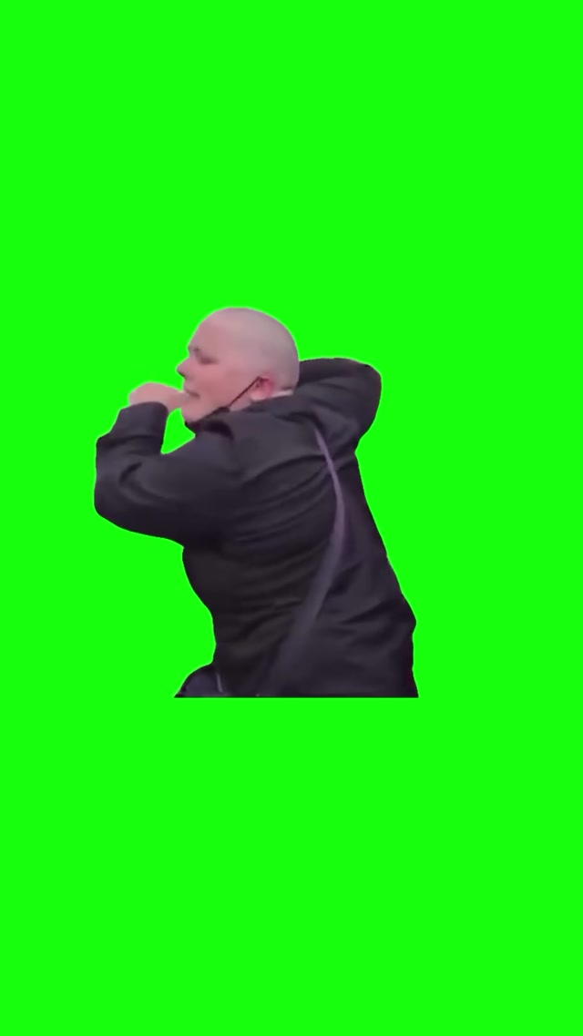 ICE Protester Screaming meme template blank