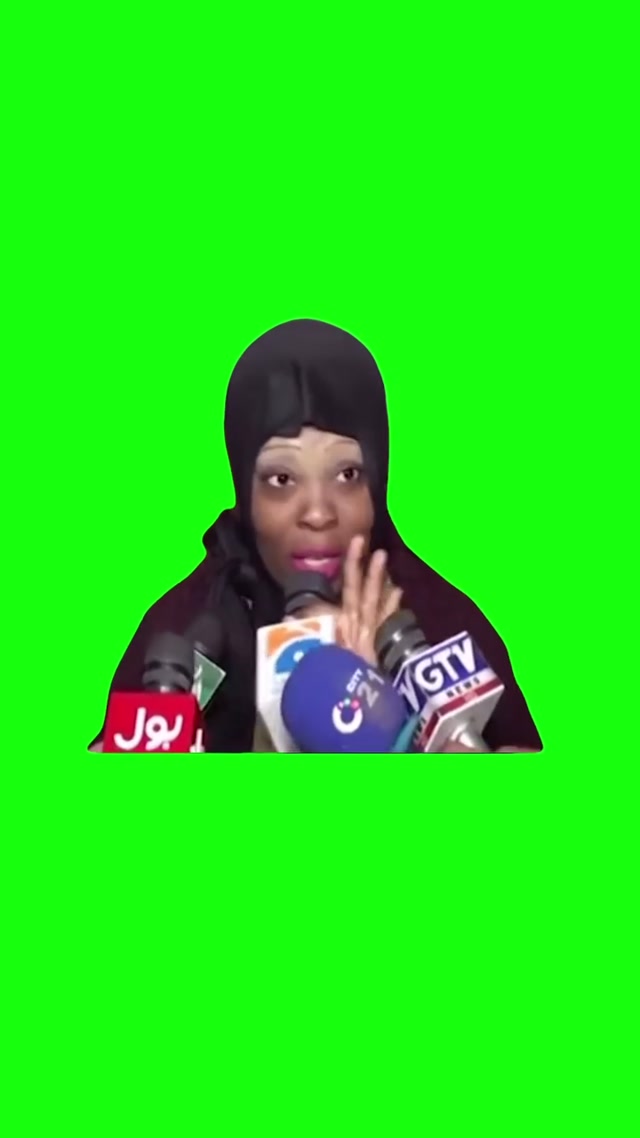 “I’m Not Talking” American Woman in Pakistan meme template blank