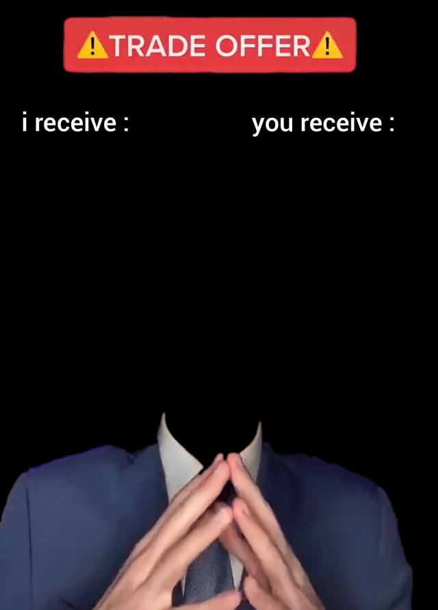 Trade Offer meme template blank