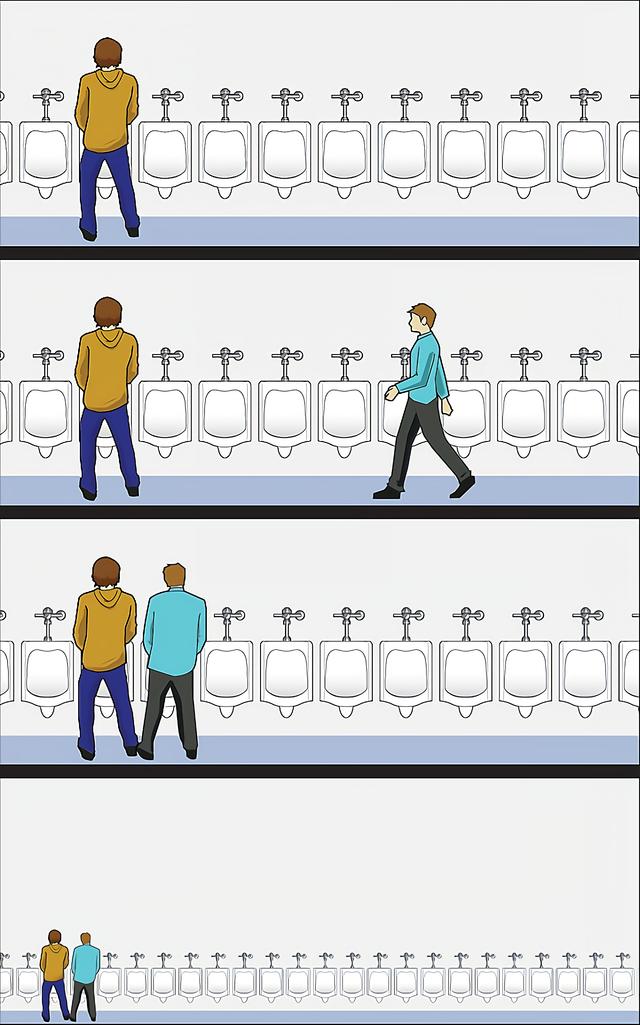 Urinal Etiquette meme template blank