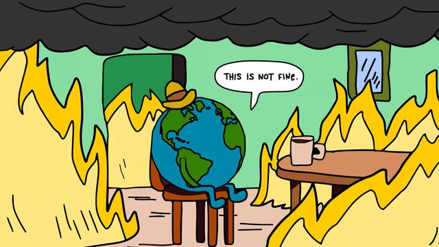 This is Not Fine meme template blank