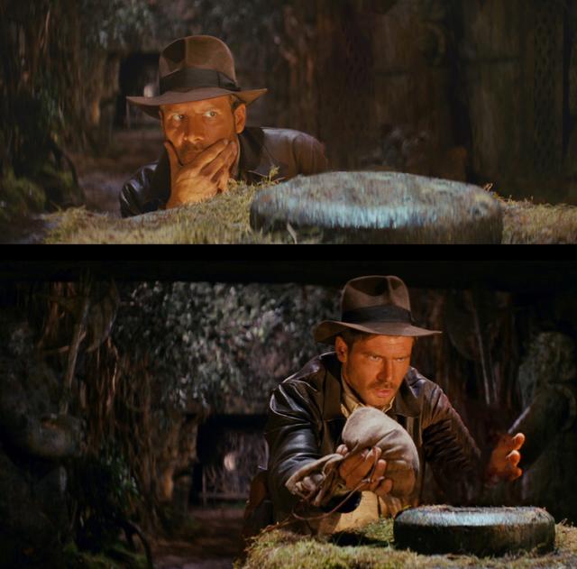 Indiana Jones Missing Idol Swap meme template blank