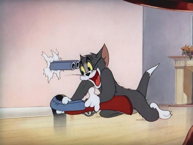 Tom Shooting Himself meme template blank