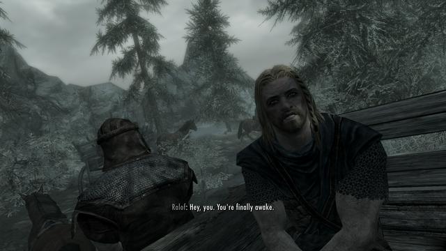 Skyrim Intro meme template blank