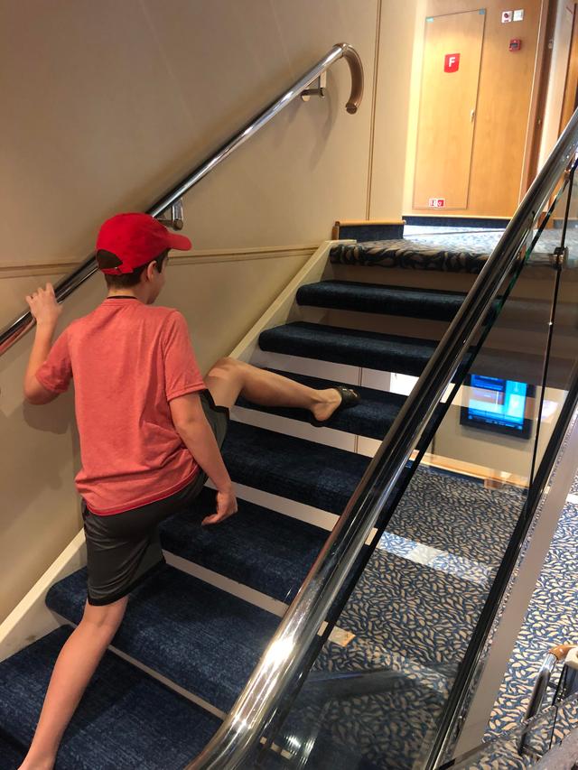 The Stair Skip meme template blank