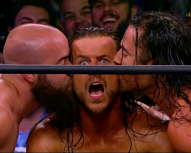 Adam Cole’s Surprise Kiss meme template blank