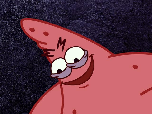 Savage Patrick meme template blank
