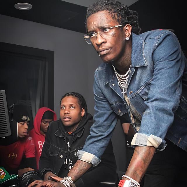 Young Thug and Lil Durk at the Computer meme template blank