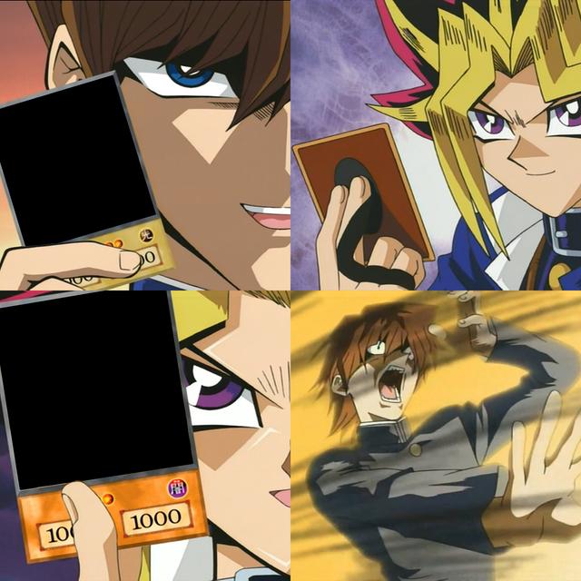 Kaiba's Defeat meme template blank