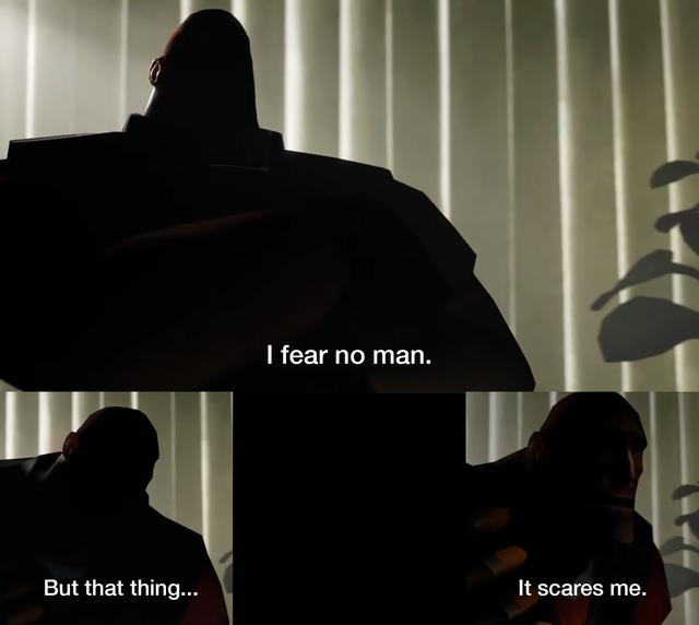 I Fear No Man but meme template blank