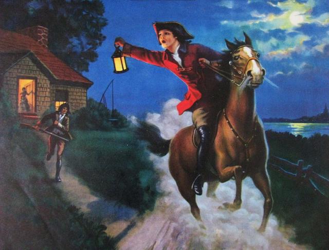 The Midnight Messenger / Paul Revere’s Warning meme template blank