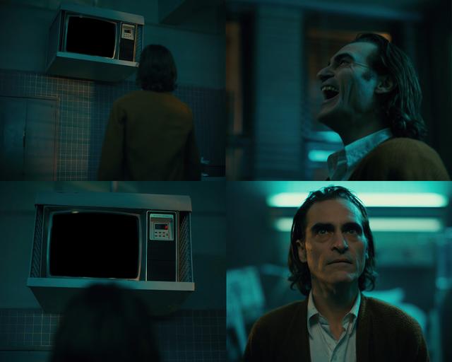 Joker Watching TV meme template blank