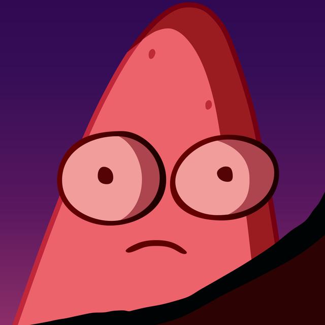 Mildly Alarmed Patrick meme template blank